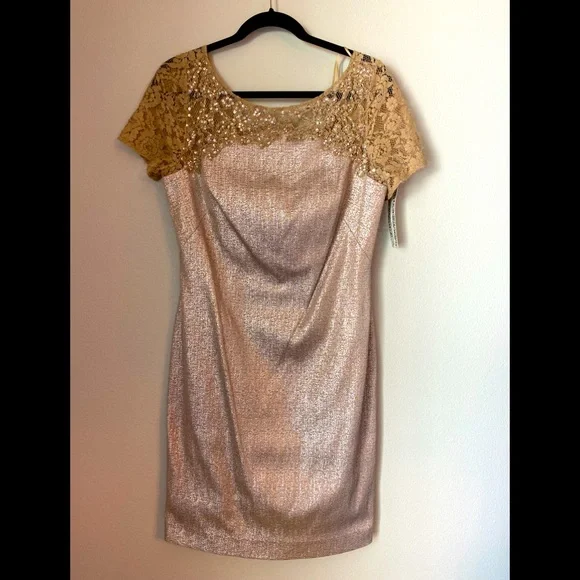 Kay Unger Dresses | Kay Unger Evening Dress Champagne Color Lace With Sequins Sz 12 Nwt | Color: Cream | Size: 12 | Pm-43031627's Closet Kay Unger Dresses | Kay Unger Evening Dress Champagne Color Lace With Sequins Sz 12 Nwt | Color: Cream | Size: 12 | Pm-43031627's Closet